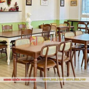 Bộ bàn ghế nhà hàng Secco MK-0066 – Sang trọng, bền đẹp cho quán ăn & cafe