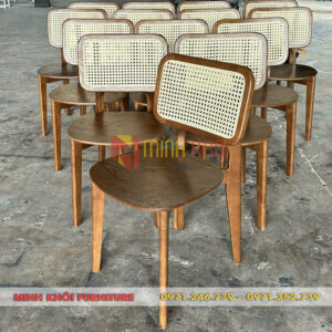 Ghế gỗ lưng mây CH301 – Ghế cafe, ghế quán ăn đẹp, sang trọng 5 Ghế gỗ lưng mây CH301 – Ghế cafe, ghế quán ăn đẹp, sang trọng