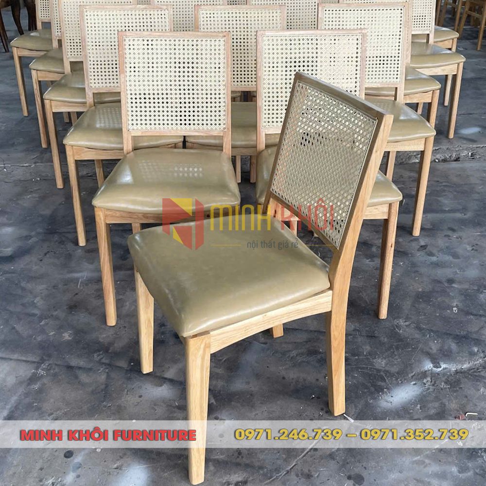 Ghế Mila lưng mây – Ghế gỗ nhà hàng đẹp, sang trọng 1 Ghế Mila lưng mây – Ghế gỗ nhà hàng đẹp, sang trọng