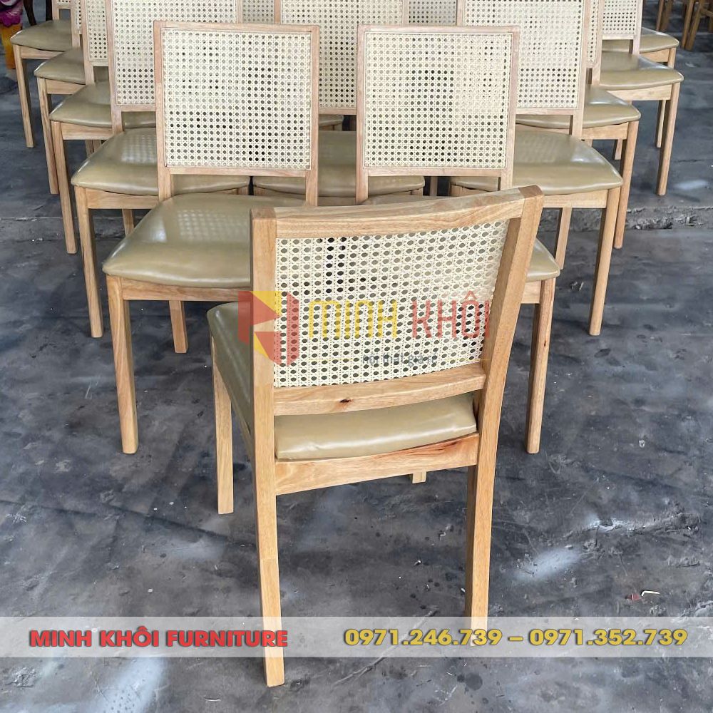 Ghế Mila lưng mây – Ghế gỗ nhà hàng đẹp, sang trọng 2 Ghế Mila lưng mây – Ghế gỗ nhà hàng đẹp, sang trọng