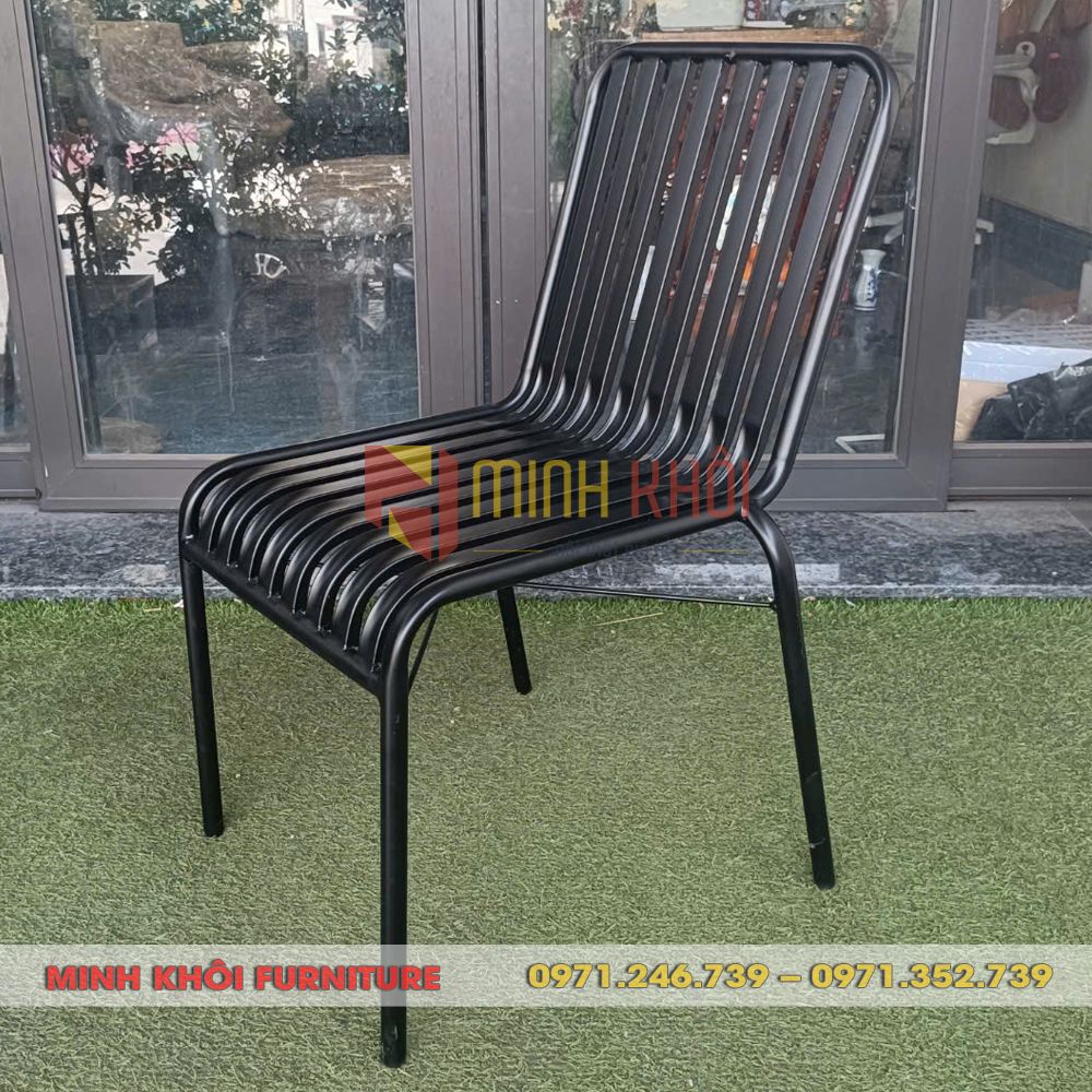 Ghế sắt cafe ngoài trời MK-0062 5 Ghế sắt cafe ngoài trời MK-0062 – Bền đẹp, sang trọng cho quán cafe