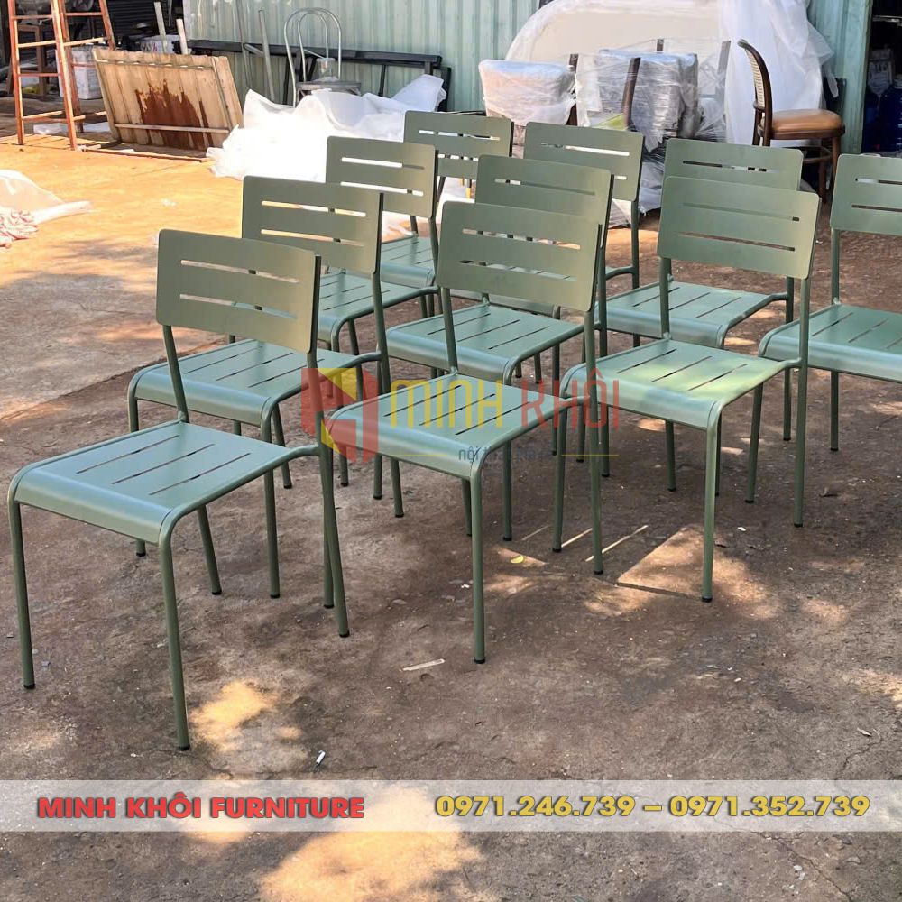 Ghế sắt cafe sân vườn MK-0063 2 Ghế sắt cafe sân vườn MK-0063 – Mẫu ghế ngoài trời bền đẹp, giá xưởng