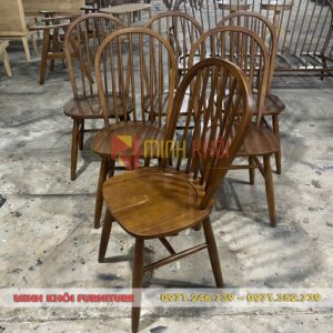 Ghế Windsor – Ghế gỗ quán cafe, quán ăn sang trọng