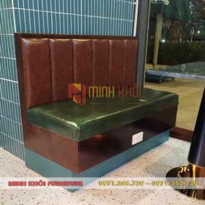 Bộ sofa cafe băng dài áp tường MK-0073 – Đẹp, bền, tiện dụng