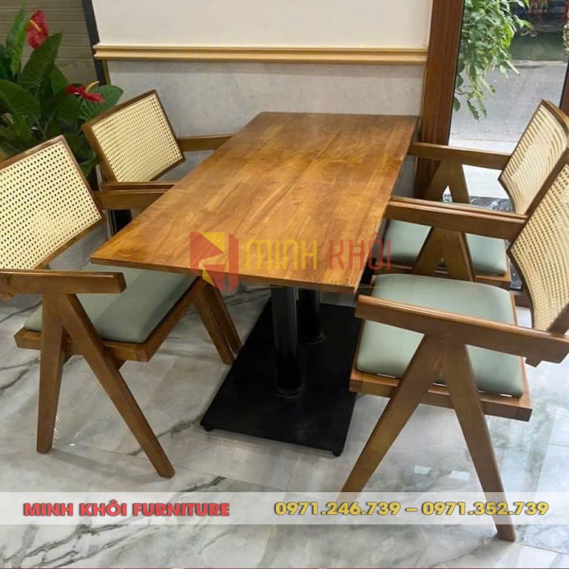 Bộ bàn ghế nhà hàng MK-0075 – Thiết kế chắc chắn, bền đẹp, giá tốt