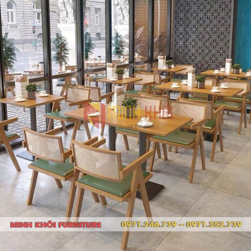Bộ bàn ghế nhà hàng MK-0075 – Thiết kế chắc chắn, bền đẹp, giá tốt