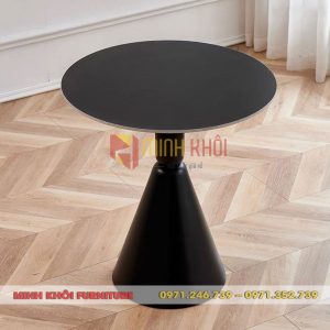Bàn cafe chân sắt mặt đá MK-0084 – Mẫu bàn đẹp, bền, giá tốt