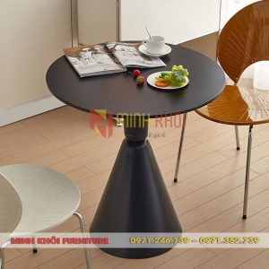 Bàn cafe chân sắt mặt đá MK-0084 – Mẫu bàn đẹp, bền, giá tốt