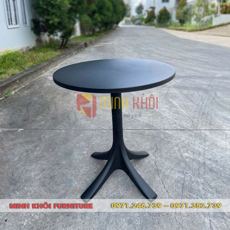 Bàn cafe nhựa đúc MK-0081 thiết kế hiện đại, bền đẹp