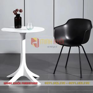 Bàn cafe nhựa đúc MK-0081 thiết kế hiện đại, bền đẹp
