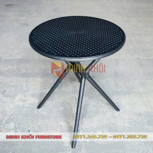 Bàn cafe nhựa tròn MK-0082 bền đẹp, hiện đại, giá tốt