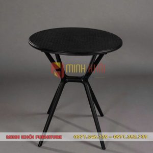 Bàn cafe nhựa tròn MK-0082 bền đẹp, hiện đại, giá tốt