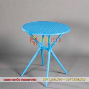 Bàn cafe nhựa tròn MK-0082 bền đẹp, hiện đại, giá tốt