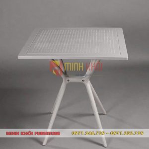 Bàn cafe nhựa vuông MK-0083 – Bền đẹp, giá tốt cho quán cafe