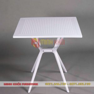 Bàn cafe nhựa vuông MK-0083 – Bền đẹp, giá tốt cho quán cafe
