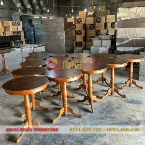 Bàn gỗ cafe cổ điển đẹp, giá tốt cho quán cafe, nhà hàng