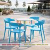 Bộ bàn ghế nhựa cafe ngoài trời MK-0080 – Bền đẹp, giá tốt