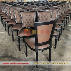 Ghế Louis lưng vuông 5 Ghế Louis lưng vuông decor quán cafe, khách sạn
