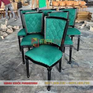 Ghế Louis lưng vuông 7 Ghế Louis lưng vuông decor quán cafe, khách sạn