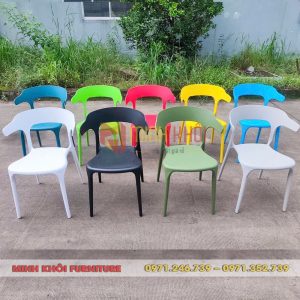 Ghế nhựa đúc MK-0079 – Ghế cafe đẹp, bền, giá tốt