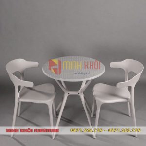 Ghế nhựa đúc MK-0079 – Ghế cafe đẹp, bền, giá tốt