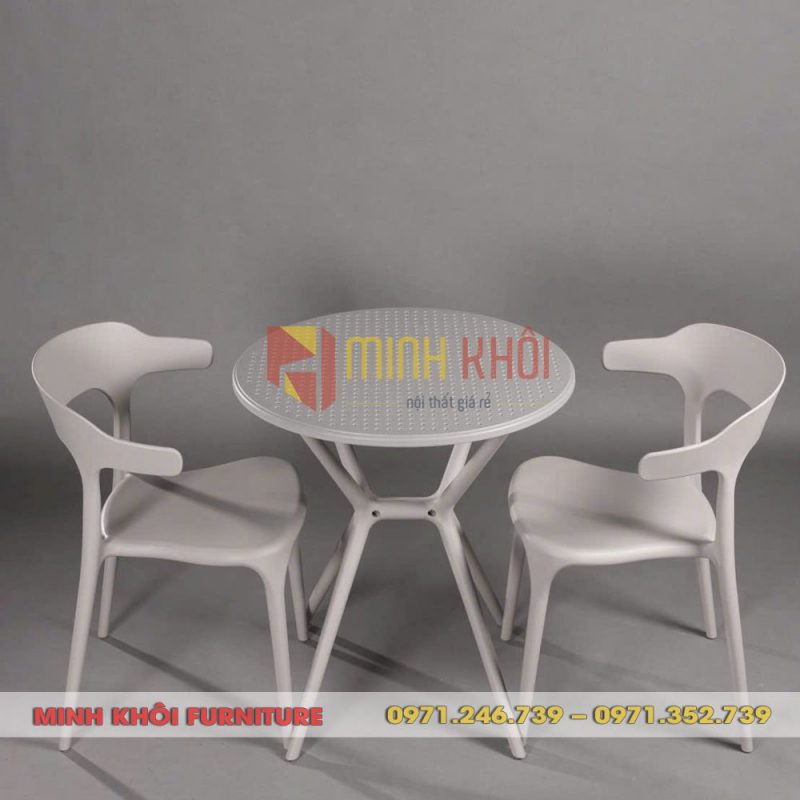Ghế nhựa đúc MK-0079 – Ghế cafe đẹp, bền, giá tốt