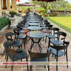 Ghế nhựa đúc MK-0079 – Ghế cafe đẹp, bền, giá tốt
