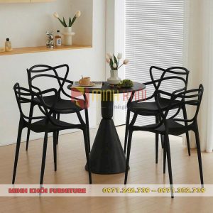 Bộ bàn ghế nhựa cafe MK-0091 – Sang trọng, giá tốt