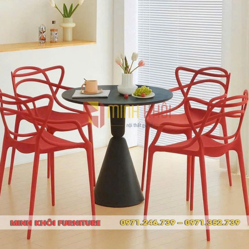 Bộ bàn ghế nhựa cafe MK-0091 – Sang trọng, giá tốt