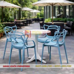 Bộ bàn ghế nhựa đúc đẹp MK-0090 11 Bộ bàn ghế nhựa đúc đẹp MK-0090 – Thiết kế hiện đại, giá rẻ