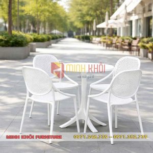 Ghế cafe nhựa đúc MK-0086 đẹp, bền, giá rẻ