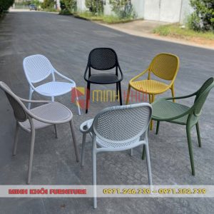 Ghế cafe nhựa đúc MK-0086 đẹp, bền, giá rẻ