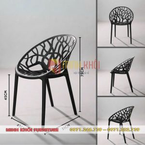 Ghế cafe nhựa đúc nguyên khối MK-0097 9 Ghế Cafe Nhựa Đúc Nguyên Khối MK-0097 Thiết Kế Độc Đáo, Bền Đẹp