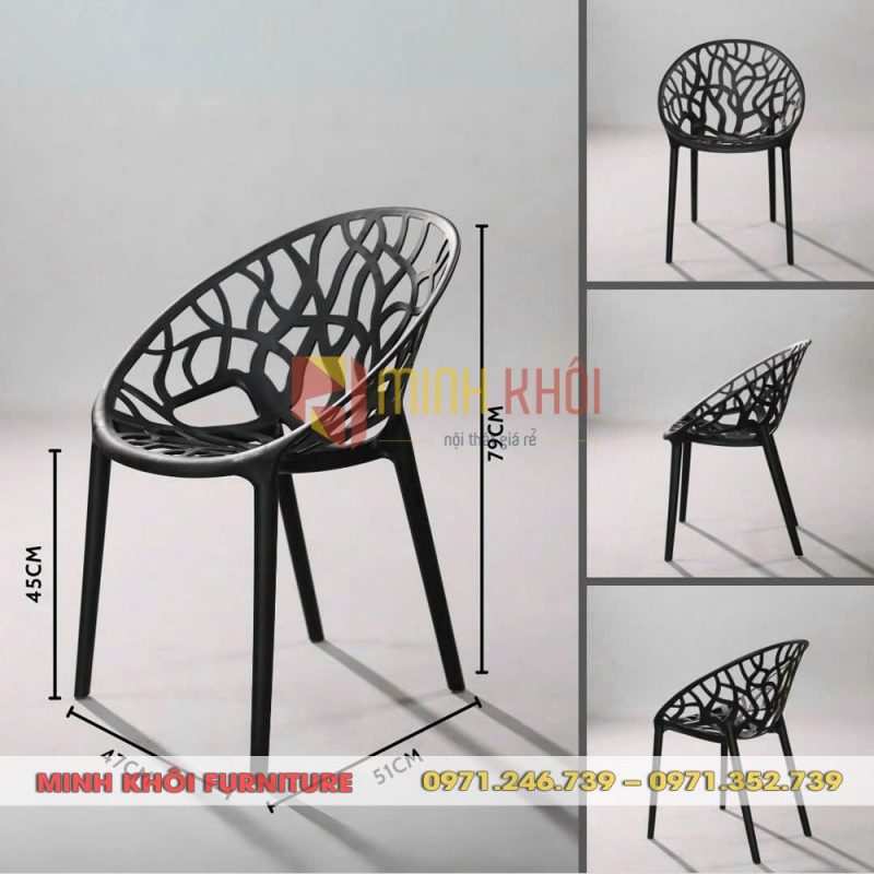 Ghế cafe nhựa đúc nguyên khối MK-0097 22 Ghế Cafe Nhựa Đúc Nguyên Khối MK-0097 Thiết Kế Độc Đáo, Bền Đẹp
