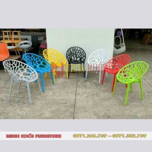 Ghế cafe nhựa đúc nguyên khối MK-0097 10 Ghế Cafe Nhựa Đúc Nguyên Khối MK-0097 Thiết Kế Độc Đáo, Bền Đẹp