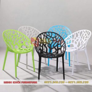 Ghế Cafe Nhựa Đúc Nguyên Khối MK-0097 Thiết Kế Độc Đáo, Bền Đẹp