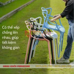 Ghế nhựa cafe ngoài trời MK-0087 đẹp, bền, độc đáo