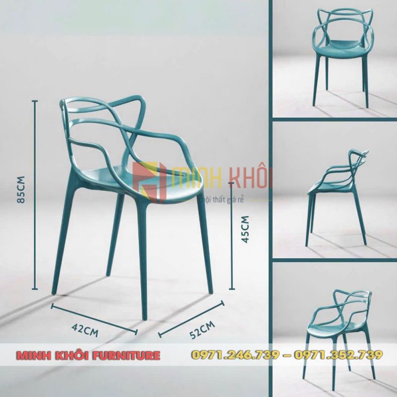 Ghế nhựa cafe ngoài trời MK-0087 đẹp, bền, độc đáo