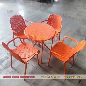 Ghế Nhựa Có Tay MK-0095 - Ghế Cafe, Ghế Ăn Cao Cấp Giá Rẻ