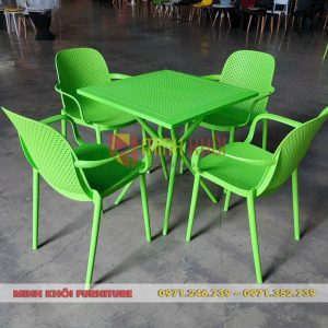 Ghế Nhựa Có Tay MK-0095 - Ghế Cafe, Ghế Ăn Cao Cấp Giá Rẻ