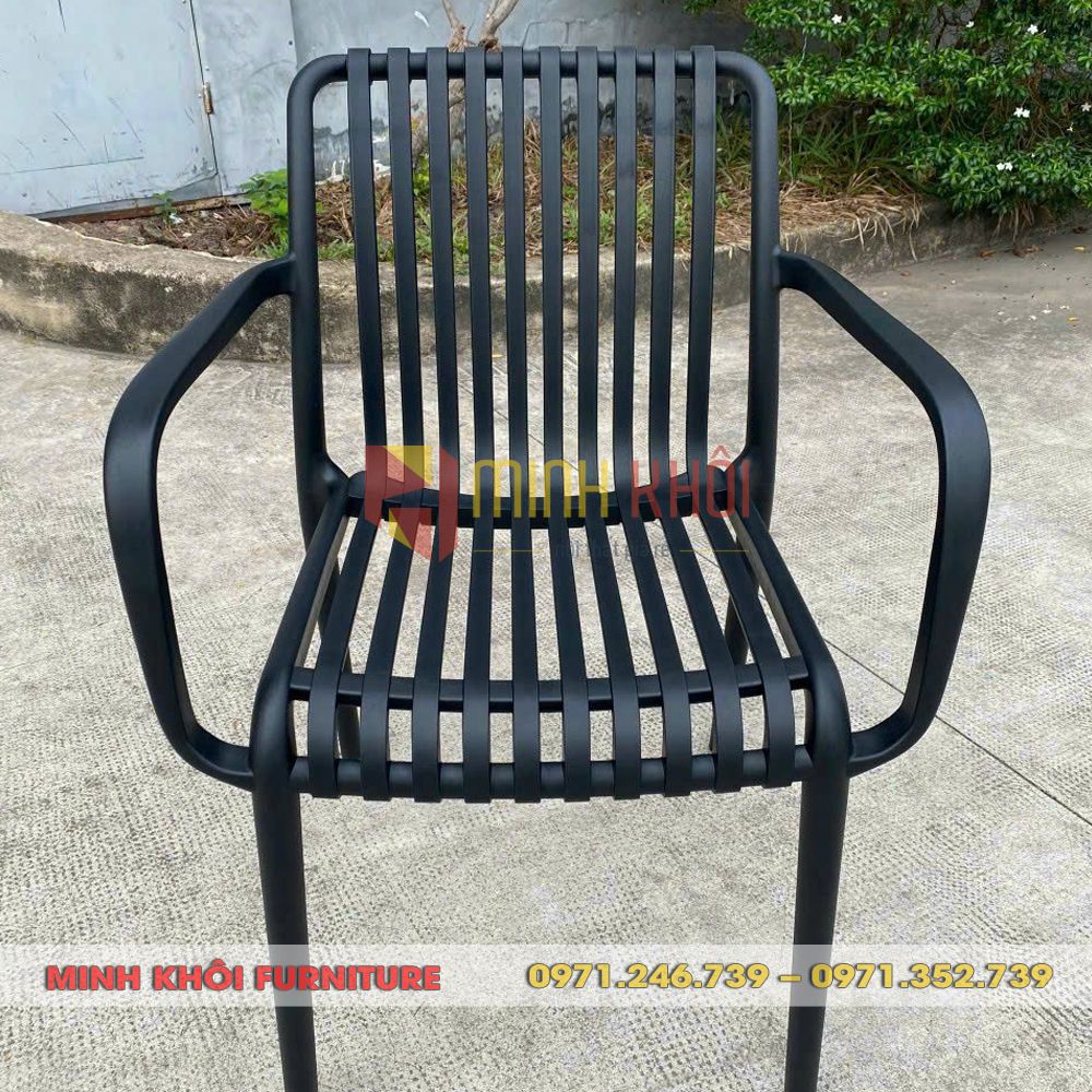 Ghế nhựa đúc ngoài trời MK-0093 5 Ghế Nhựa Đúc Ngoài Trời MK-0093 - Ghế Cafe Sân Vườn Đẹp