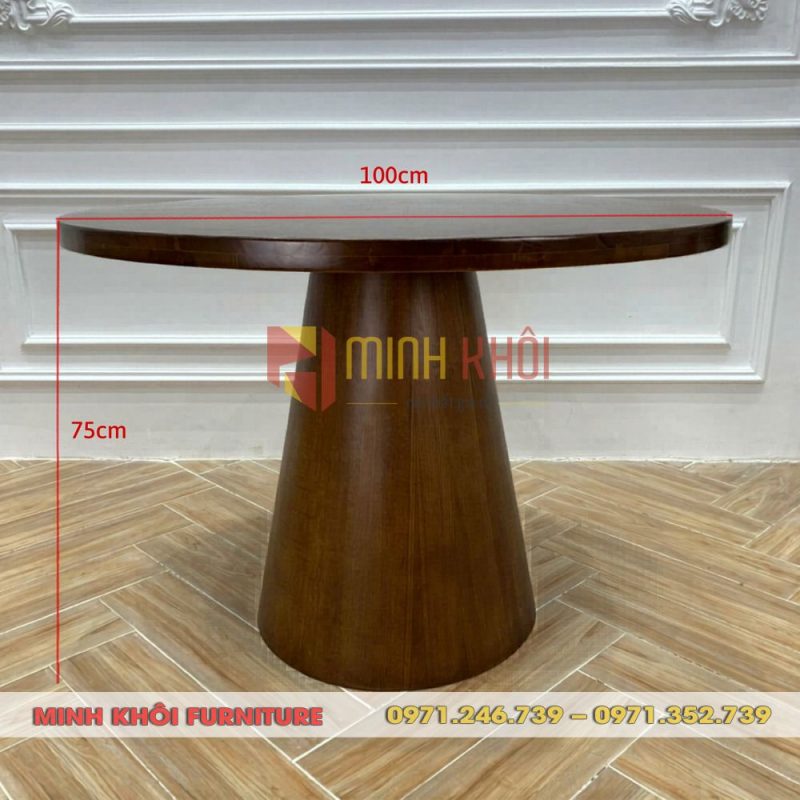 Bộ bàn ăn tròn 4 ghế Neva không tay gỗ ash 7 Bộ bàn ghế ăn gia đình gỗ ash – Sang trọng, bền đẹp