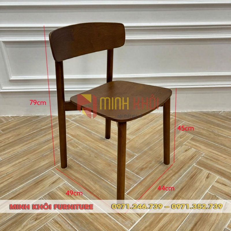 Bộ bàn ghế ăn gia đình gỗ ash – Sang trọng, bền đẹp