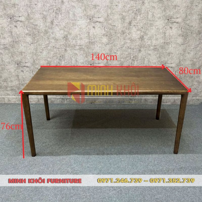 Bộ bàn ghế ăn Neva không tay gỗ ash đẹp, bền chắc, dễ decor