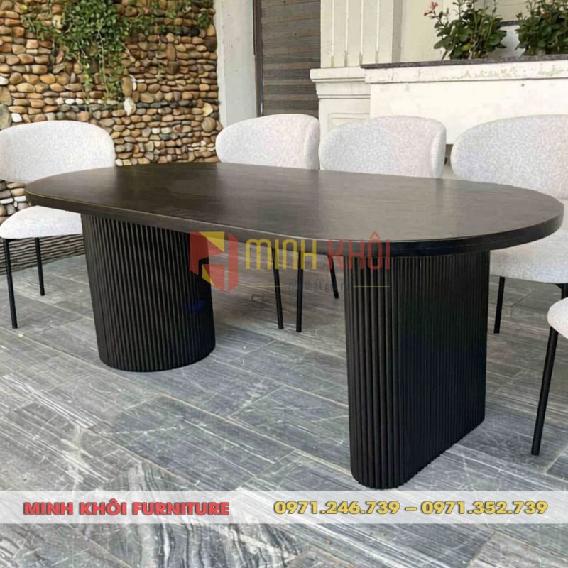 Bộ bàn ghế ăn Oleandro khung sắt 17 Bộ bàn ghế ăn Oleandro khung sắt phong cách hiện đại cực đẹp