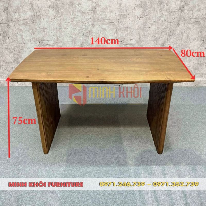 Bộ bàn ghế gỗ nhà hàng Kennedy MK-0103 đẹp, sang trọng