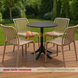 Bộ bàn ghế nhựa đúc sân vườn MK-0101 10 Bộ bàn ghế nhựa đúc sân vườn MK-0101 - Đẹp, bền, hiện đại