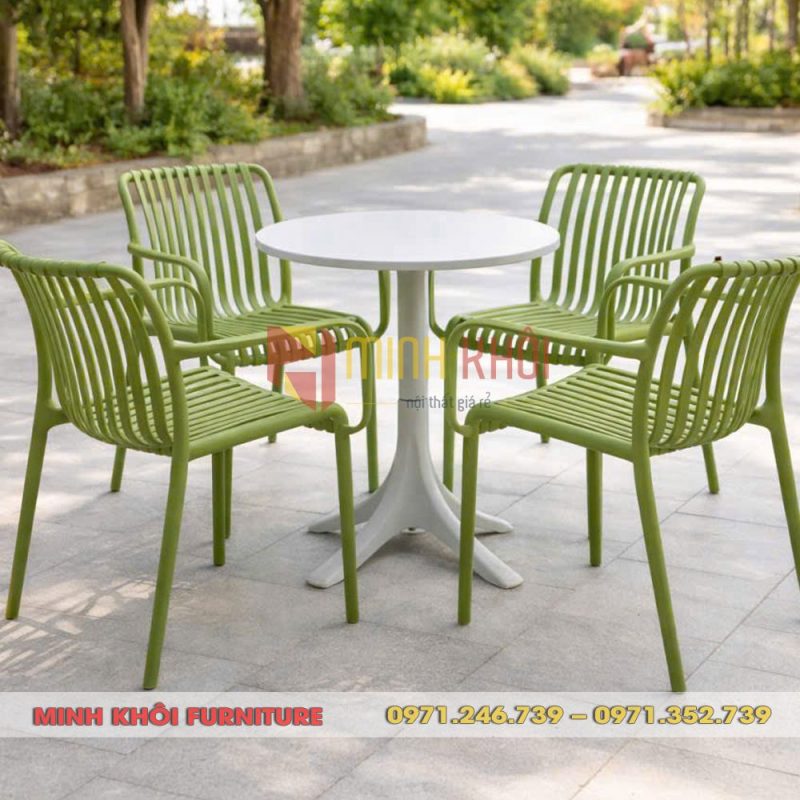 Bộ bàn ghế nhựa đúc sân vườn MK-0101 23 Bộ bàn ghế nhựa đúc sân vườn MK-0101 - Đẹp, bền, hiện đại