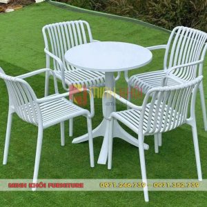Bộ bàn ghế nhựa đúc sân vườn MK-0101 11 Bộ bàn ghế nhựa đúc sân vườn MK-0101 - Đẹp, bền, hiện đại