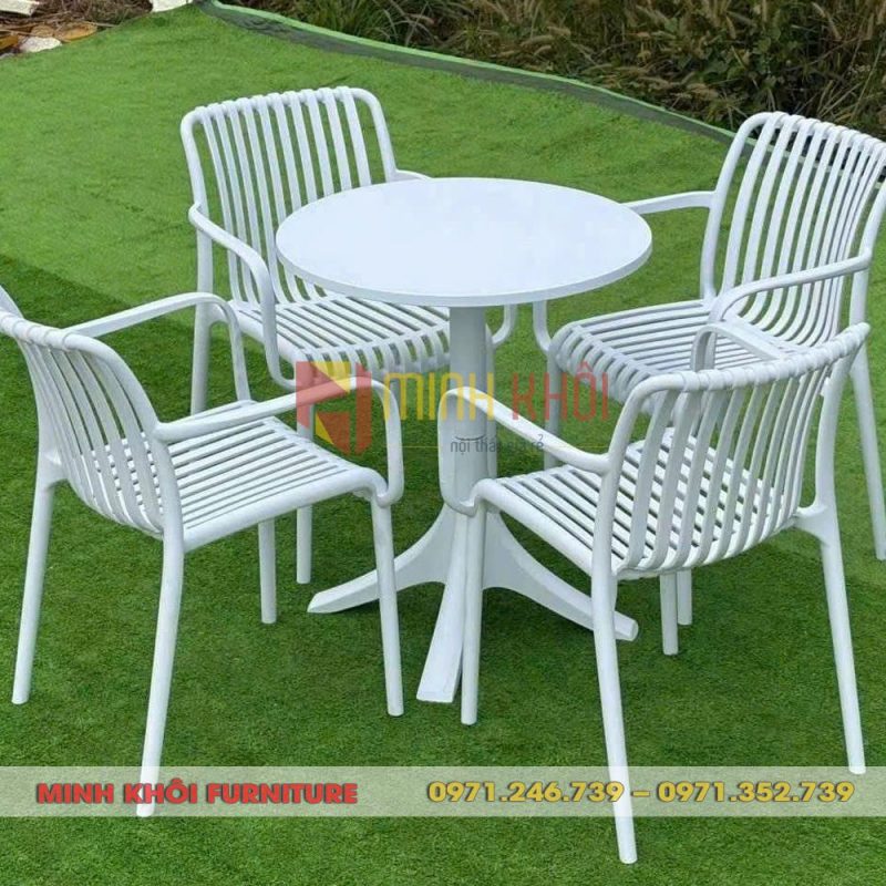 Bộ bàn ghế nhựa đúc sân vườn MK-0101 21 Bộ bàn ghế nhựa đúc sân vườn MK-0101 - Đẹp, bền, hiện đại